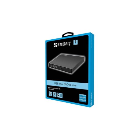 Sandberg USB Mini DVD Burner DVD-brænder Ekstern